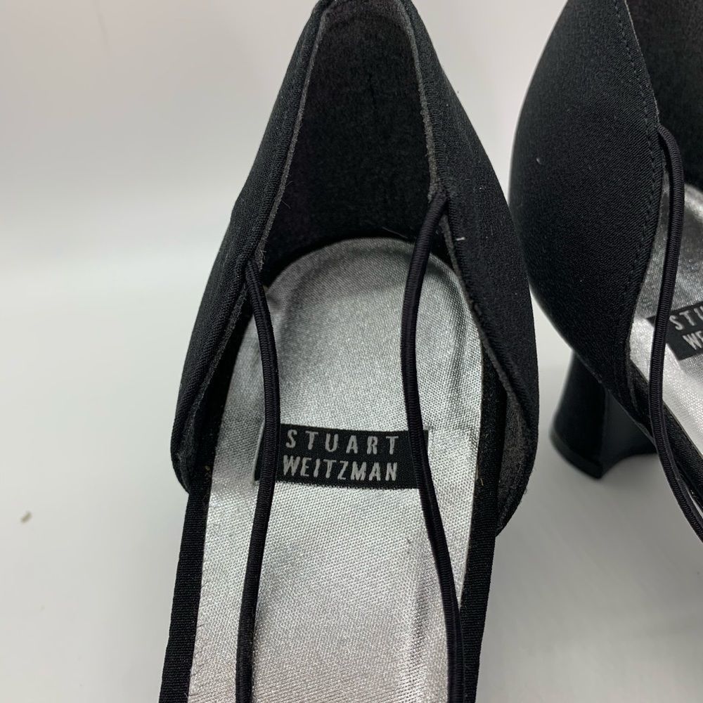 Stuart Weitzman Black Event Heels With Crystal - image 6